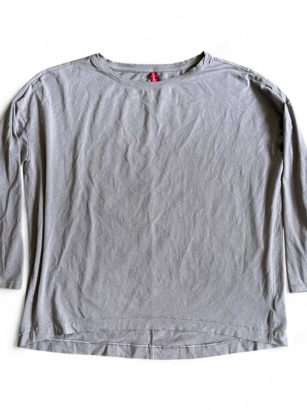SPANX Beige Long Sleeve Crewneck Top